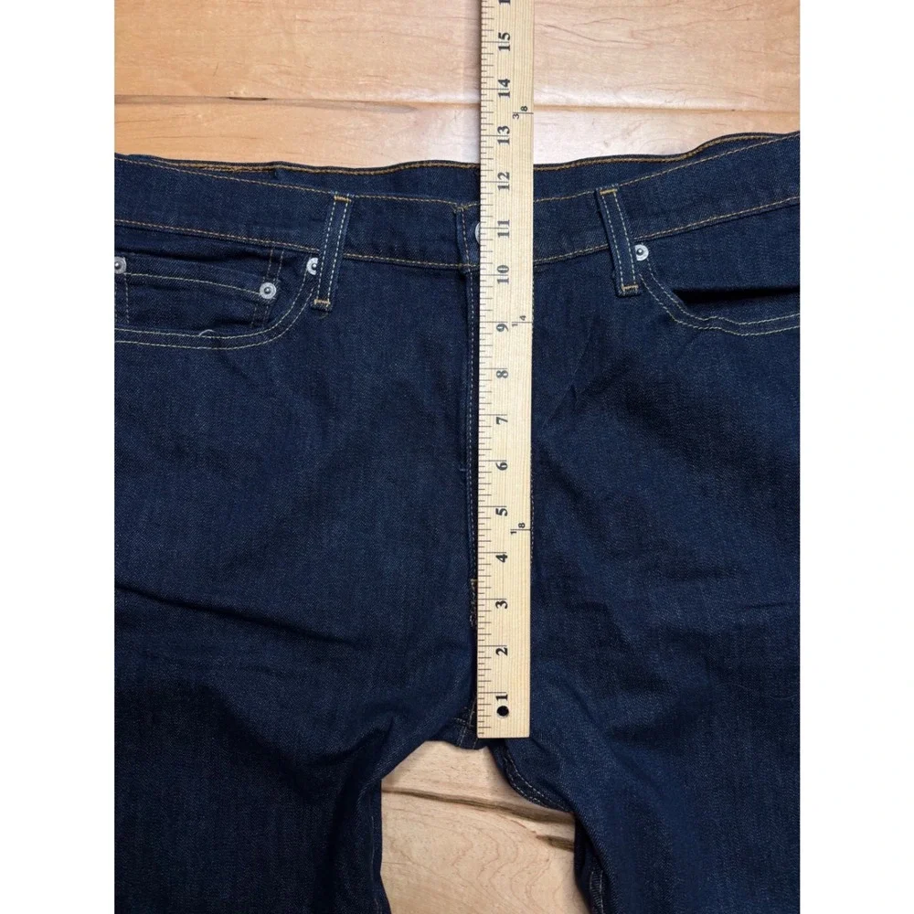 Levi's 513 Slim Straight Jeans Mens 36x32  Blue Dark Wash Stretch Denim